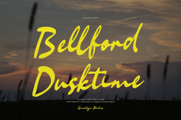Bellford Dusktime: A Vintage Script Font for Digital Branding