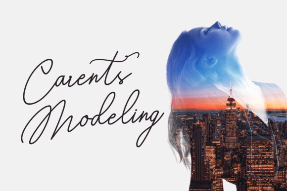 Carents Modeling: A Bold Script Font for Expressive Branding