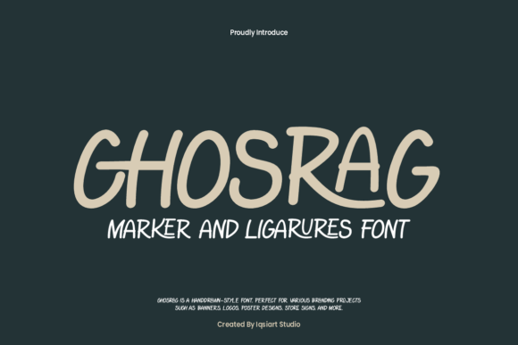Chosrag: A Warm Handwritten Font for Creative Makers