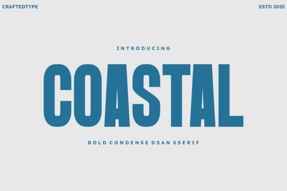 Coastal Font for Modern Web Design