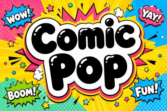 Comic Pop Font for Bold Craft Creations