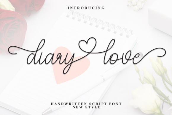 Diary Love Font: A Whimsical Script for Handmade Creations
