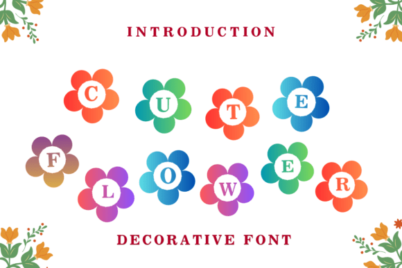 Flower Cute: A Decorative Font for Creative Branding Projects