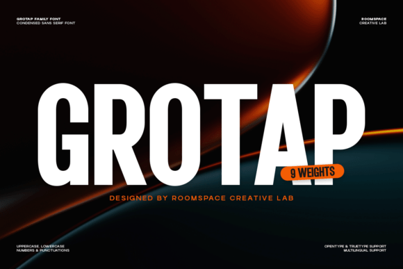 Grotap: A Bold Sans Serif Font for Eye-Catching Campaigns