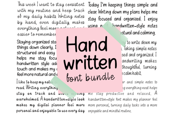 Handwritten Font Bundle for Creative Makers and Designers