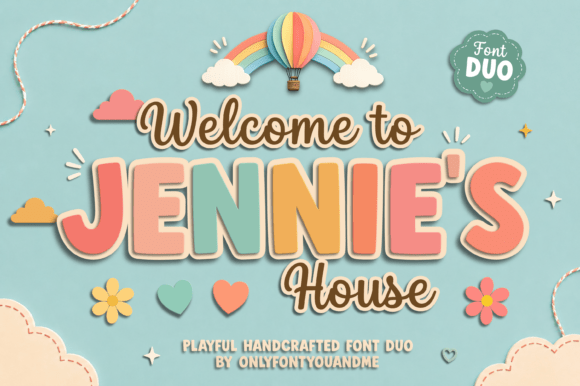 Jennies House: A Playful Font for Cozy Branding