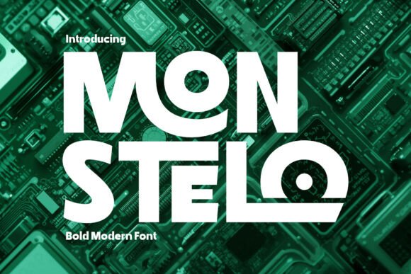 Monstelo: A Bold Modern Font for Branding That Stands Out