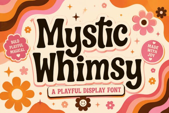 Mystic Whimsy: A Playful Display Font for Digital Branding