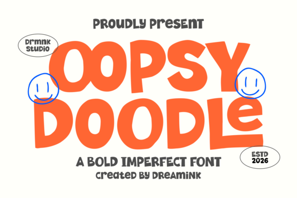 Oopsy Doodle: A Bold Display Font for Creative Projects