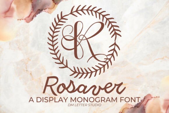 Rosaver Monogram Font for Elegant Web Design