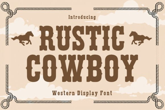 Rustic Cowboy Font for Bold Campaign Designs