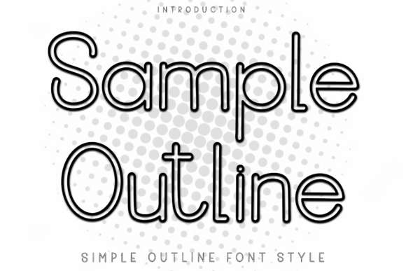 Sample Outline: A Warm Sans Serif Font for Creative Publishing