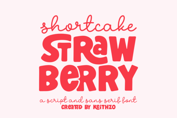 Shortcake Strawberry Font for Sweet Branding and Design