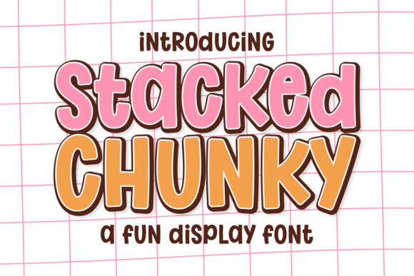 Stacked Chunky: A Bold Display Font for Digital Creativity