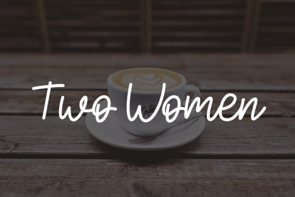Two Women: A Modern Script Font for Handmade Creations