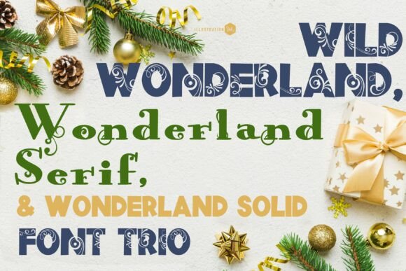 Wild Wonderland Trio Font for Handmade Creations
